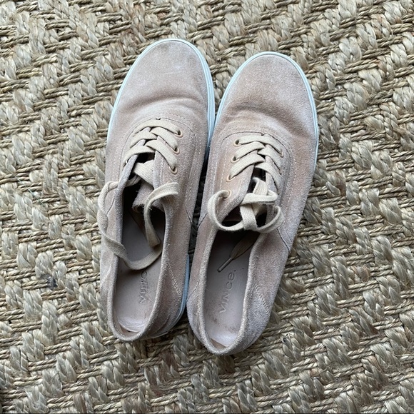 Vince. Suede Copley Platform Sneaker - Picture 6 of 10